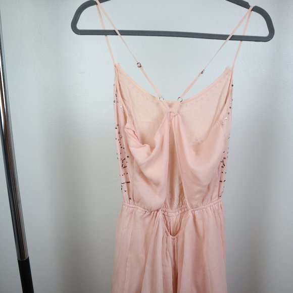 Pink Spaghetti Strap Rompers - Picture 9 of 10